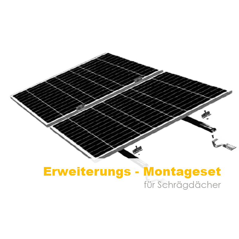 Schrägdach-Halterung als Erweiterung für Solarmodule