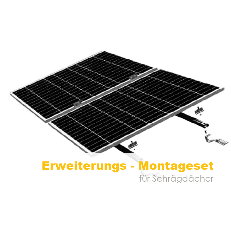 Erweiterungs-Montageset, Halterung für Schrägdach Schrägdach-Halterung als Erweiterung für Solarmodule