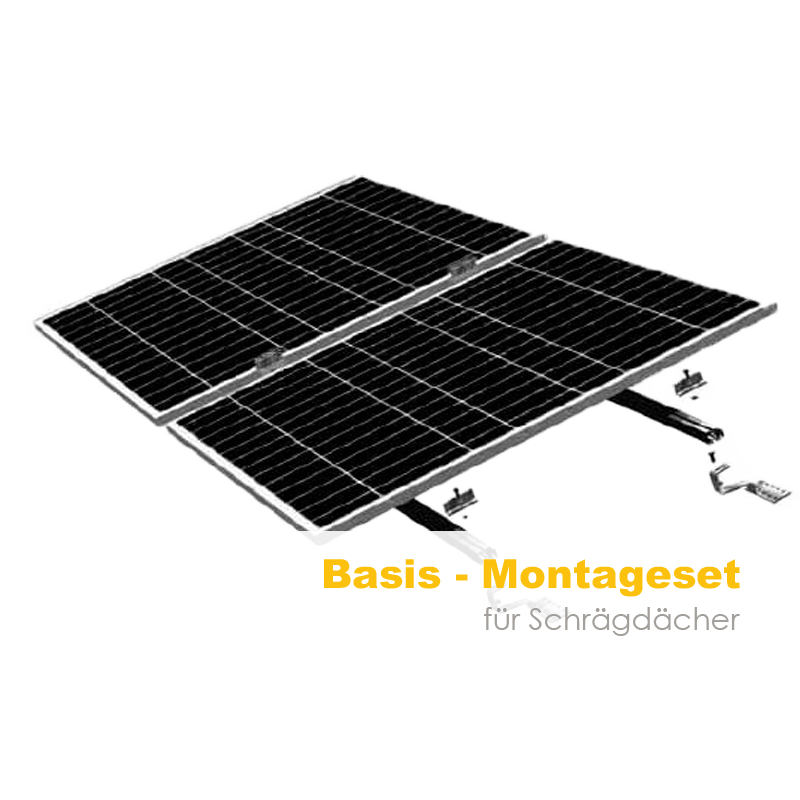 Basis-Montageset, Halterung für Schrägdach Montagekomponenten für Schrägdachmontage von Solarmodulen