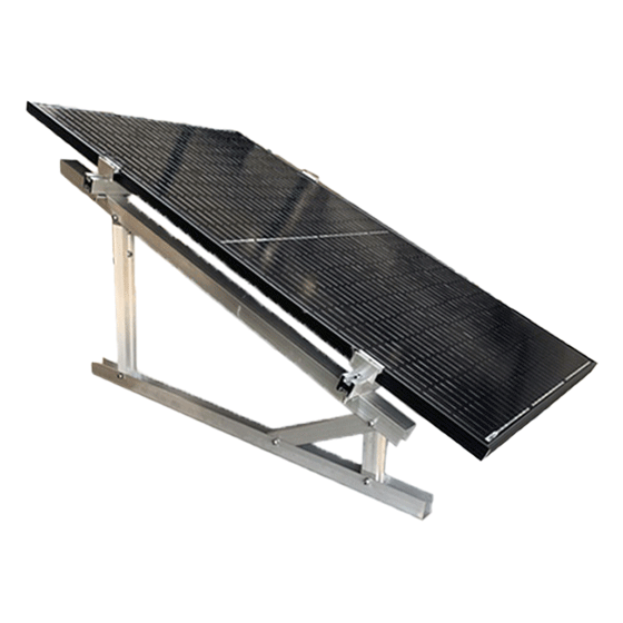 Solarmodul auf Aufständerungsdreiecken