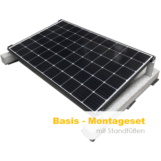 Solarmodul auf Standfuss Aufstaenderung