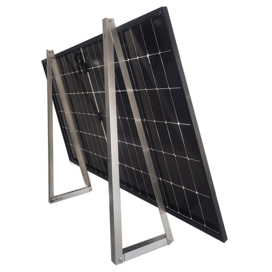 Solarmodul auf Montagesystem für Wandbefestigung