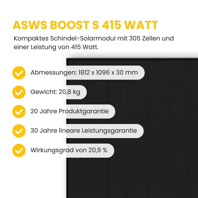 ASWS Boost S 415 Watt mit Produkteigenschaften