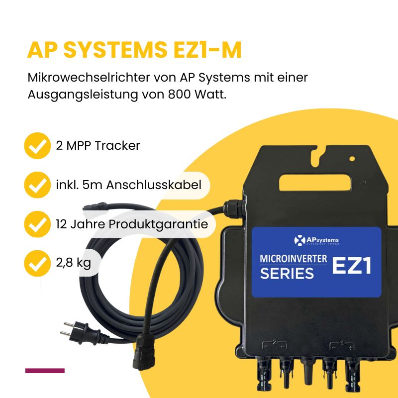 APSystems EZ1-M Mikrowechselrichter 799W APSystems EZ1-M Mikrowechselrichter 799W