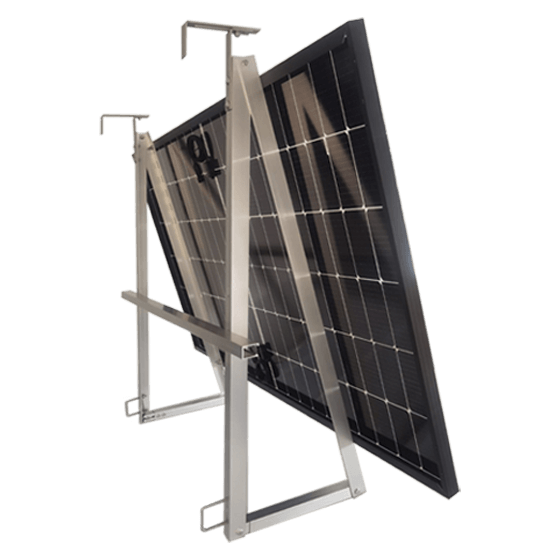 Solarmodul auf Balkonaufständerung