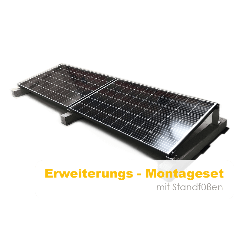 Standfüße als Erweiterungs-Set für Montage von Solarmodulen